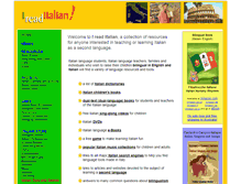 Tablet Screenshot of ireaditalian.com